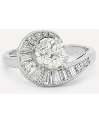 Kojis - Old Cut Diamond Swirl Ring - Lyst