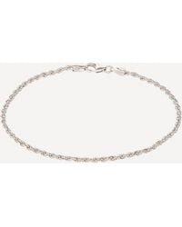 Miansai - Mens Rhodium-plated Silver Rope Chain Bracelet One Size - Lyst