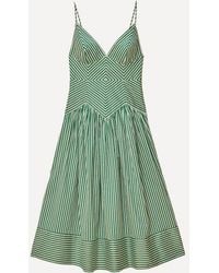 FARM Rio - Bicolor Stripes Midi Dress - Lyst