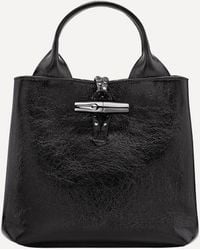 Longchamp - Small Le Roseau Rock Top Handle Bag - Lyst