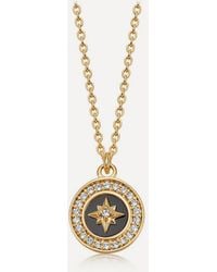Astley Clarke - 18Ct Plated Vermeil Polaris Onyx Pendant Necklace - Lyst