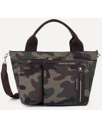 Anya Hindmarch - Camouflage Ew Multi Pocket Mini Crossbody Tote Bag - Lyst