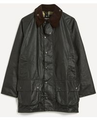 Barbour - Mens Beaufort Sage Waxed Jacket - Lyst