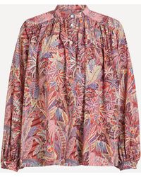 Liberty - Women's Adelphi Voyage Tana Lawn Cotton Boho Shirt Xs - Lyst