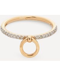 Otiumberg 9ct Gold Diamond Knocker Ring - Metallic