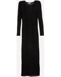 St. Agni - Women's Mesh Long-sleeve Maxi-dress - Lyst