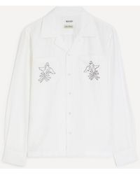 Bode - Cockatoo Cotton-Silk Shirt - Lyst