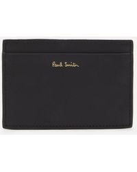 Paul Smith - Signature Stripe Leather Card Holder - Lyst