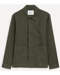 NN07 - Olav Linen Workwear Overshirt - Lyst