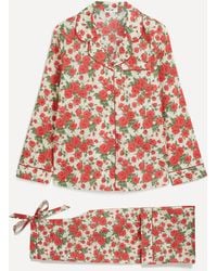 Liberty - Women's Carline Rose Tana Lawn Cotton Classic Pyjama Set Xl - Lyst