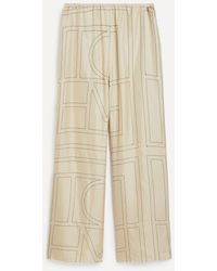 TOTEME - Monogram Silk Pyjama Bottoms - Lyst