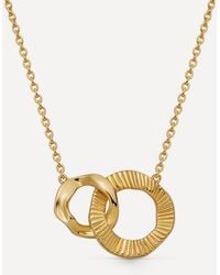 Astley Clarke - 18Ct-Plated Vermeil Raye Link Pendant Necklace - Lyst