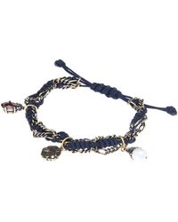 Alexander McQueen Gold-tone Friendship Charm Bracelet - Black