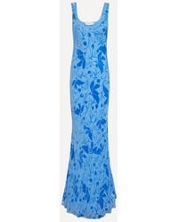Rat & Boa - Inez Silk Devoree Maxi Dress - Lyst