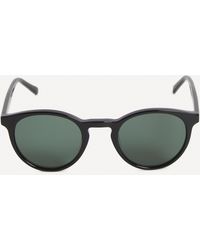 YMC Albert Round Sunglasses - White