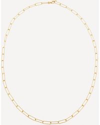 Monica Vinader - 18ct Gold Plated Vermeil Silver 24' Alta Textured Chain Necklace - Lyst