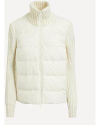 Moncler - Padded Wool And Cashmere Zip-Up Cardigan - Lyst