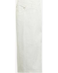 Loewe - Women's Deconstructed Denim Skirt - Lyst