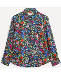 Liberty - Women's Garden Of Adonis Relaxed Silk Twill Shirt - Lyst