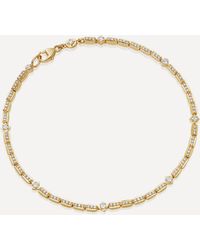 Astley Clarke 14ct Gold Comet Diamond Tennis Bracelet - Metallic
