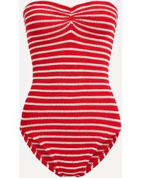 Hunza G - Women's Brooke Crinkle Swimsuit One Size - Lyst