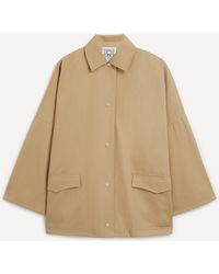 Totême - Women's Cotton Twill Overshirt Jacket Xl - Lyst