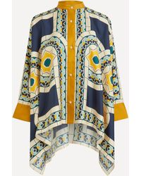 La DoubleJ - Women's Foulard Silk Twill Shirt - Lyst
