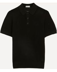 Dries Van Noten - Mens Open-knit Polo Shirt Xl - Lyst