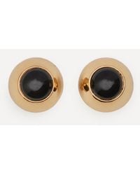 Julietta - 24Ct-Plated Bombe Stud Earrings - Lyst