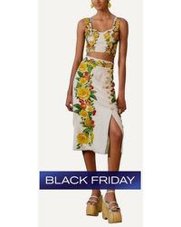 FARM Rio - Off- Picnic Flowers Crop Top - Lyst