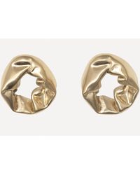 Completedworks Gold-plated Vermeil Silver Notsobig Scrunch Hoop Earrings - Metallic