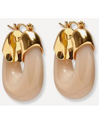 Lizzie Fortunato - Mini-Plated Organic Hoop Earrings - Lyst