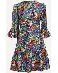 Liberty - Women's Garden Of Adonis Gala Short Silk Dress - Lyst