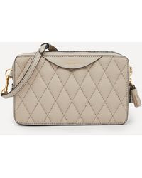 Anya Hindmarch Quilted And Snake Print Leather Double Zip Cross-body Bag - Multicolour