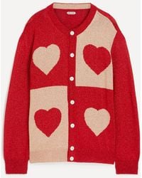 Bode - Lame Hearts Cardigan - Lyst