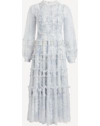 Needle & Thread Rambling Roses Woven Dress - Size 8 - White