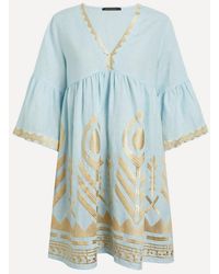 Kori - Feather Classic Linen Mini Dress - Lyst