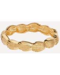 Anna + Nina - 14Ct-Plated Madeleine Ring - Lyst