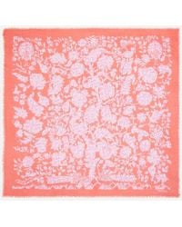 Liberty - Tree Of Life Meadow 140X140 Wool-Silk Scarf - Lyst