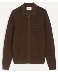 NN07 - Gustav Cotton Zip-Up Cardigan - Lyst