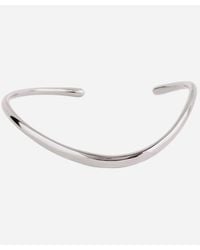 Dinny Hall Silver Wave Cuff Bracelet - Metallic