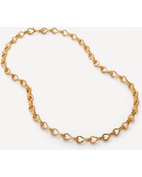Monica Vinader - 18ct Gold-plated Vermeil Silver Infinity Link Chain Necklace One Size - Lyst