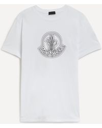 Moncler - Mens Logo Motif T-shirt - Lyst