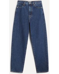FRAME - The Neat High-Rise Barrel-Leg Jeans - Lyst