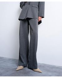 TOPSHOP - Pleated Suit Trousers - Lyst
