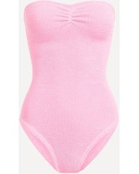Hunza G - Women's Brooke Crinkle Swimsuit One Size - Lyst