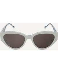 Liberty - Women's Black With Print Cat-eye Sunglasses One Size - Lyst