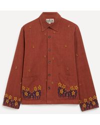 Kartik Research - Floral Embroidered Cotton Shirt - Lyst