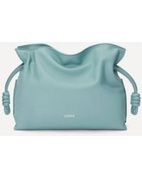 Loewe - Flamenco Medium Leather Clutch Bag - Lyst