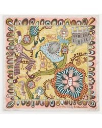 Liberty - Grayson Perry For Shirley Smith 45X45 Silk Scarf - Lyst
